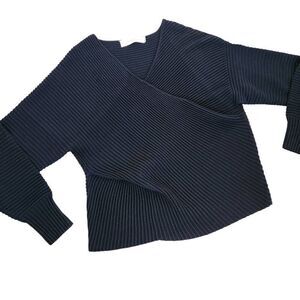 Victoria Victoria Beckham Sweater Womens Medium 100% Wool Ribbed Chunky Luxury O